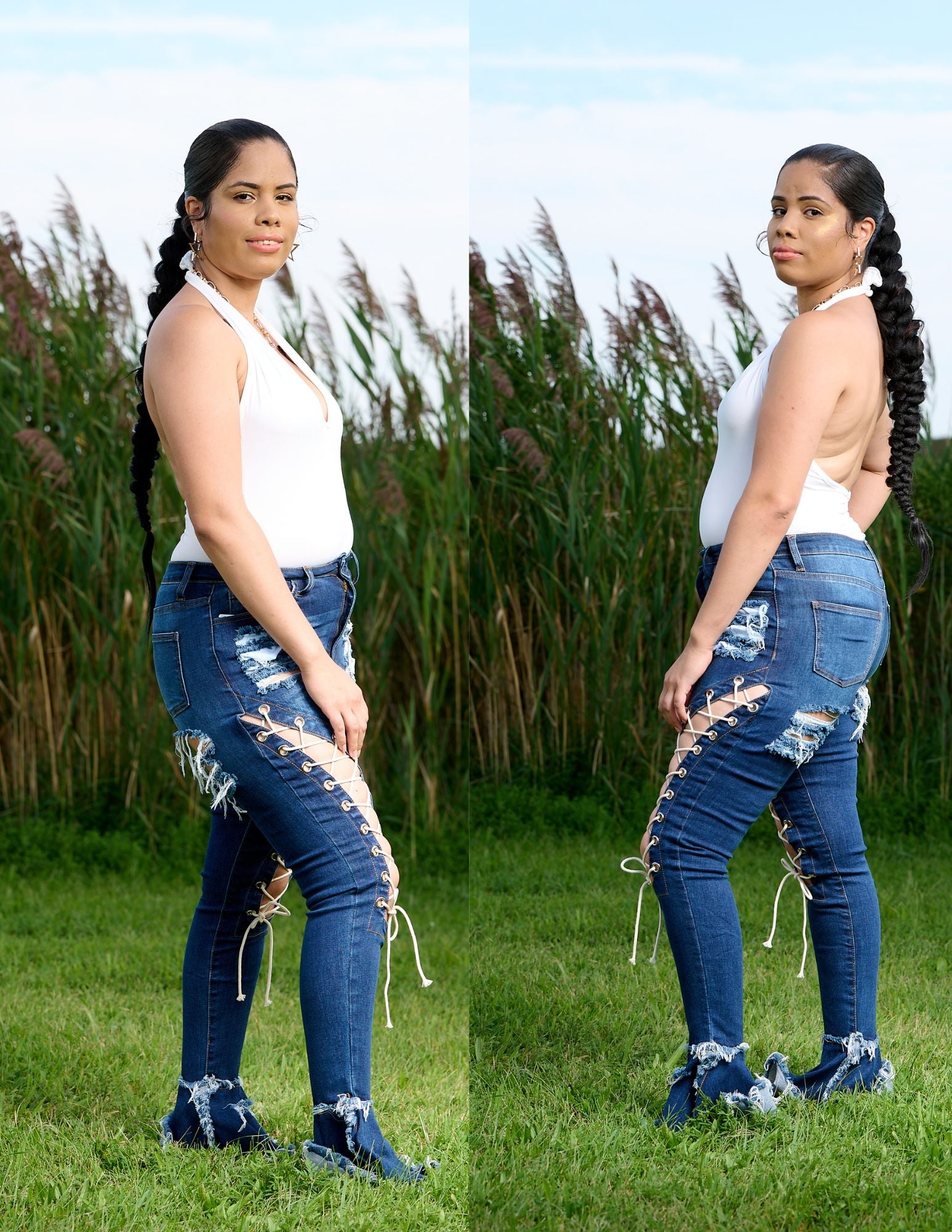 Lace the Curves Jeans